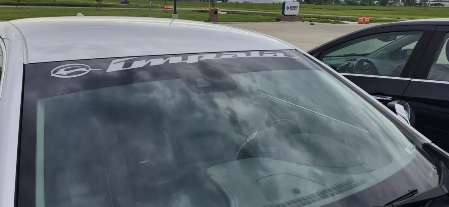 IMPALA Vinyl Windshield Decal Sticker Graphics Chevy Chevrolet SS Banner 64 96