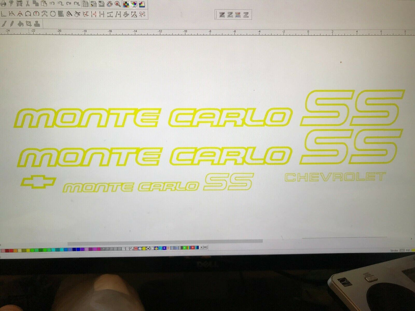 MonteCarlo Vinyl Decals (various Colors)