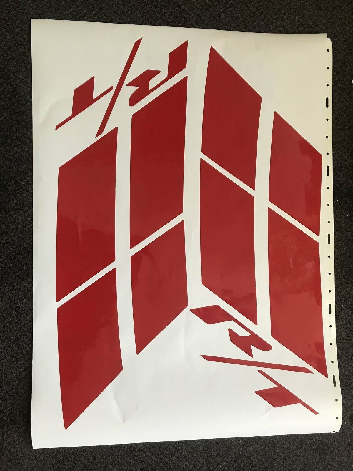 Dodge R/T hash Marks for hood