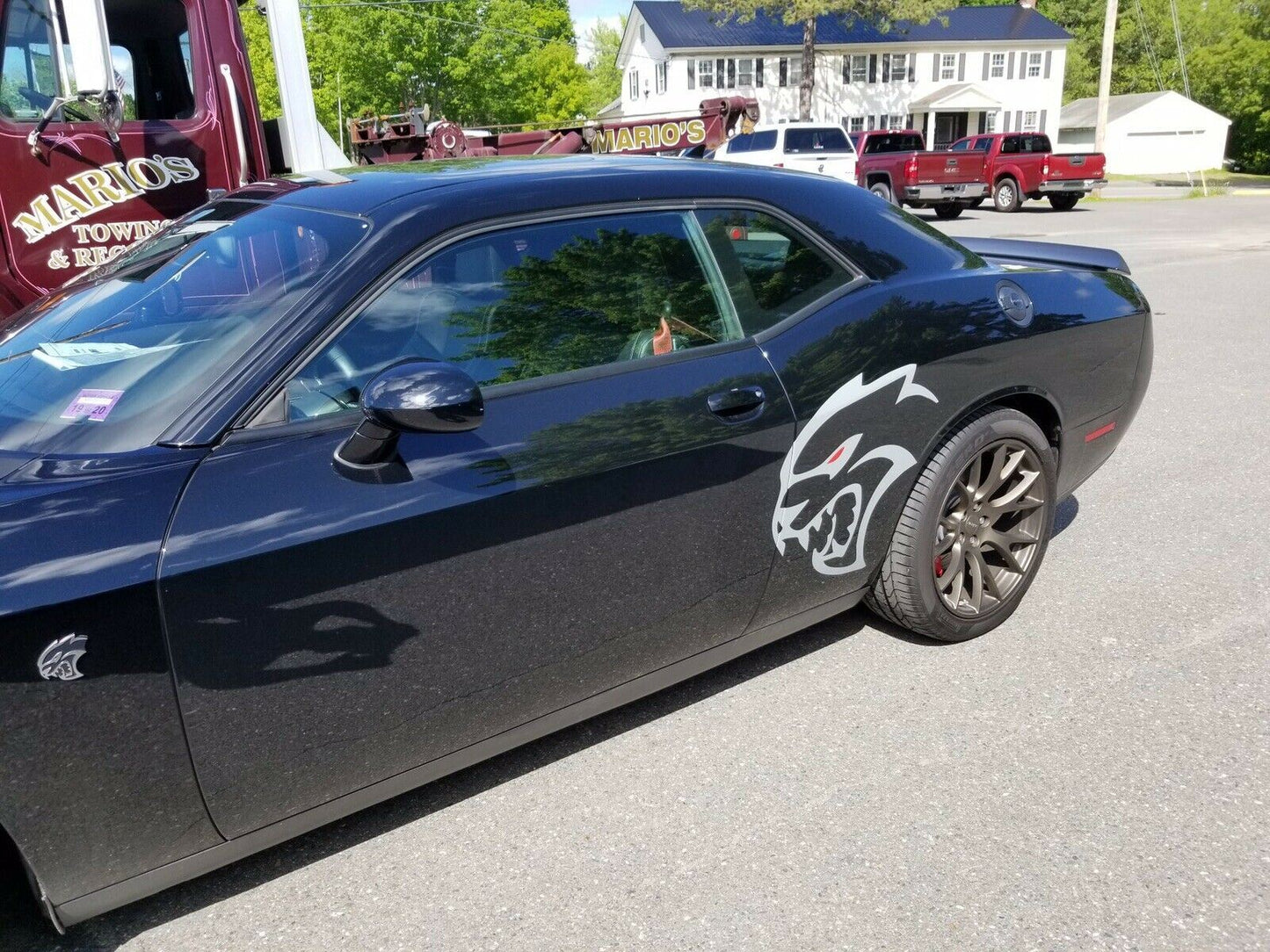 HELLCAT SRT Decal Side Fender Dodge Charger Challenger Graphics “Bonus Red Eye”