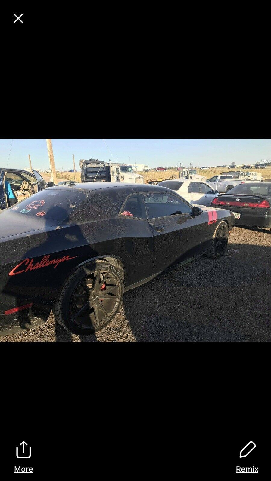 Dodge Challenger mopar hemi Side Graphics Hash Mark Srt