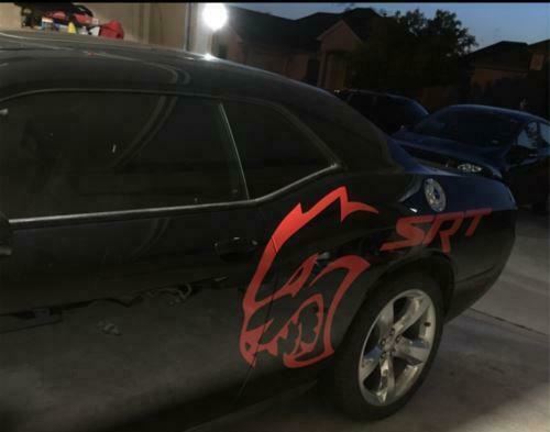 Cj3 vinyl Dodge Hellcat SRT Decal
