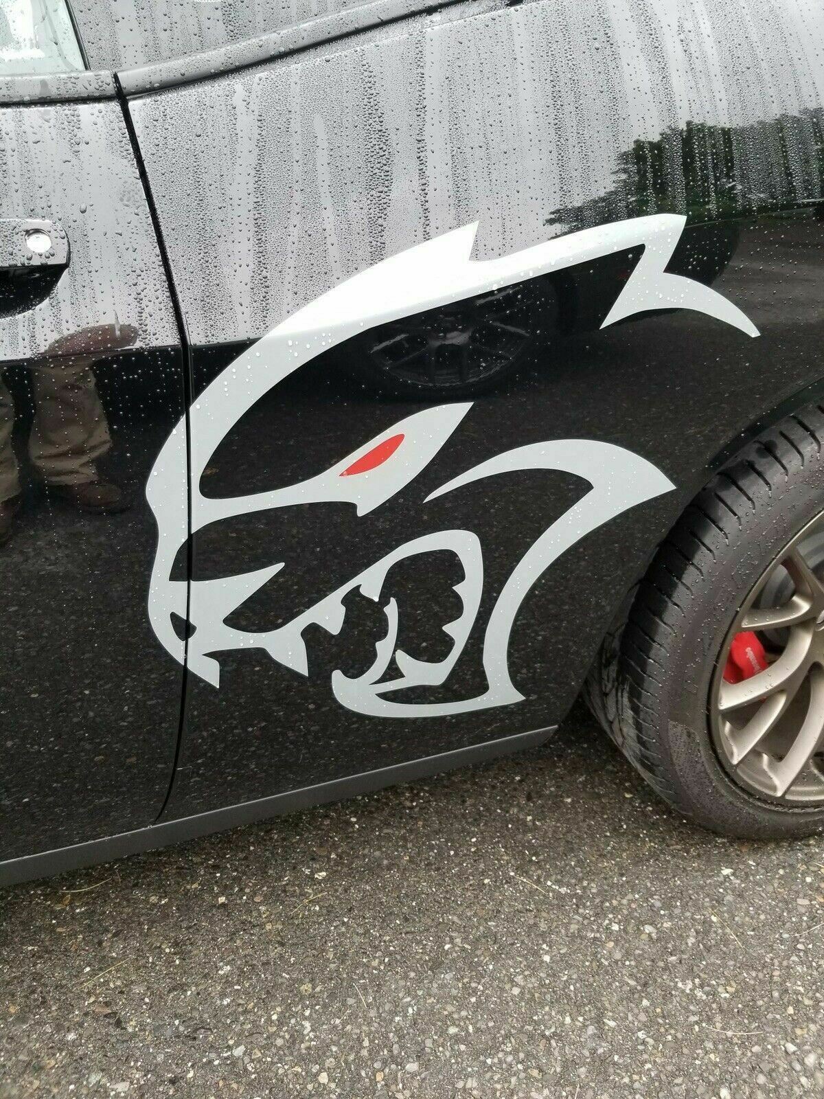 Cj3 vinyl Dodge Hellcat SRT Decal