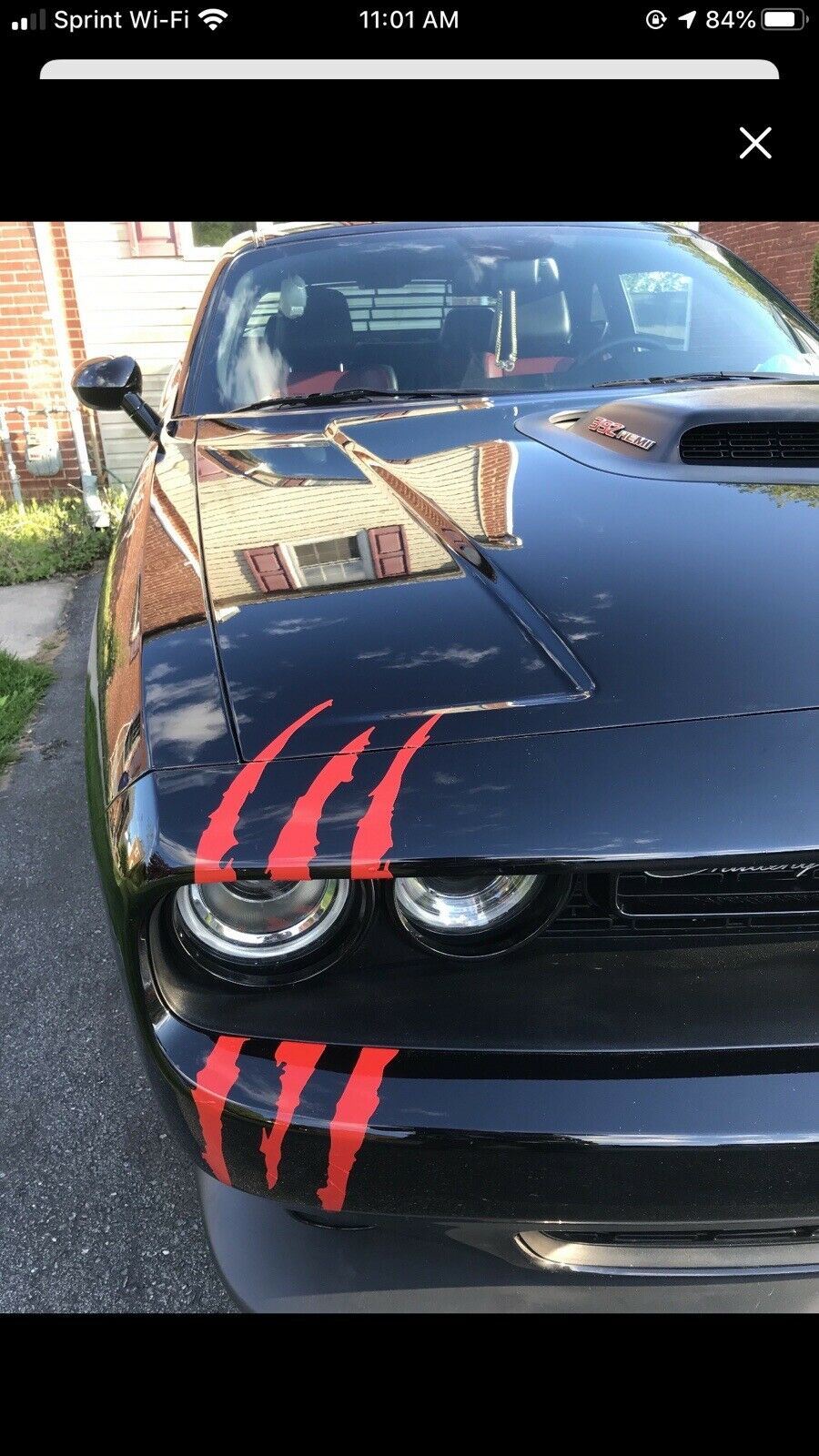 2X Claw Dodge Challenger Charger Diecut Vinyl Decal Sticker “inbox Color”