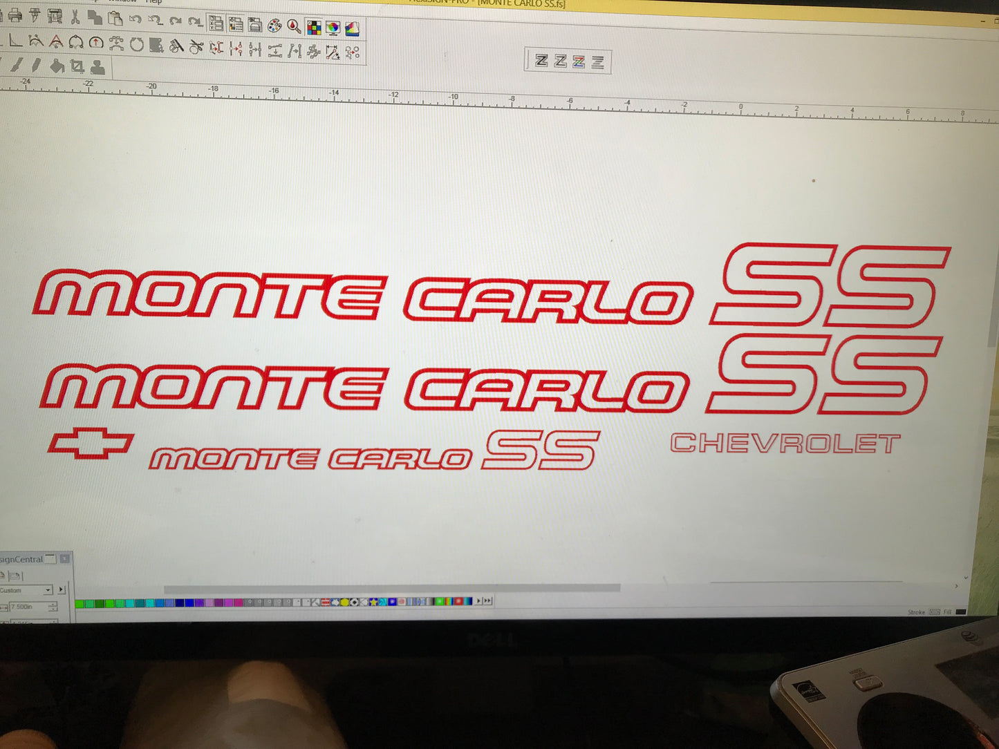 Monte Carlo SS 85 86 Restoration Red Vinyl Decals Stickers Kit Chevy 1985 1986