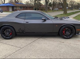 Dodge Challenger Scat Pack Rocker Panel decals Stripe Vinyl Graphics 2009-2018