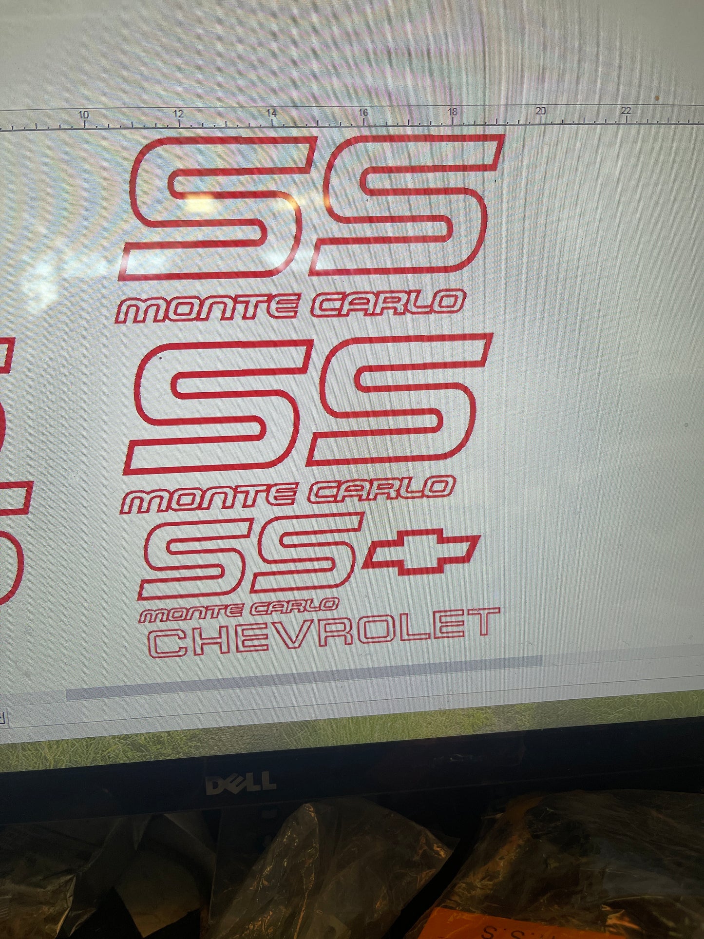 Monte Carlo Chevy SS 1987-1988 Restoration Vinyl Decals Stickers Kit