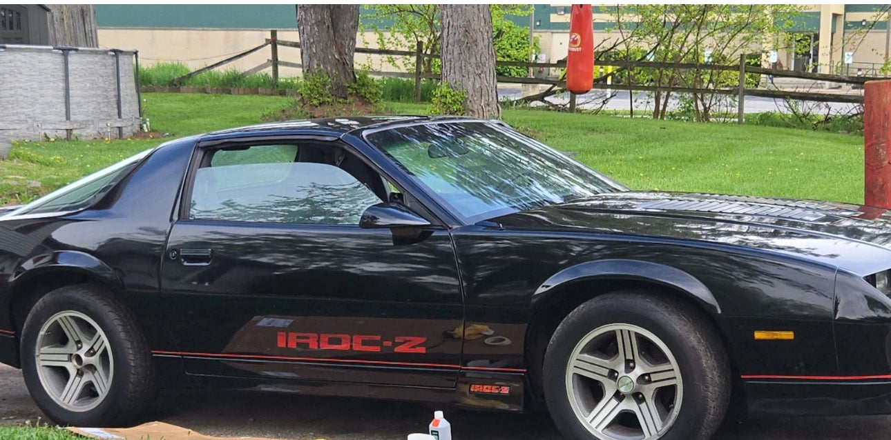 1985-1990 IROC Z DOOR DECALS - SET OF 2  CAMARO, Z 28 Solid Or Stripes