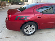 MATTE BLACK Decal Graphics Vinyl RT HEMI MOPAR R/T FOR CHARGER (VARIOUS COLORS)