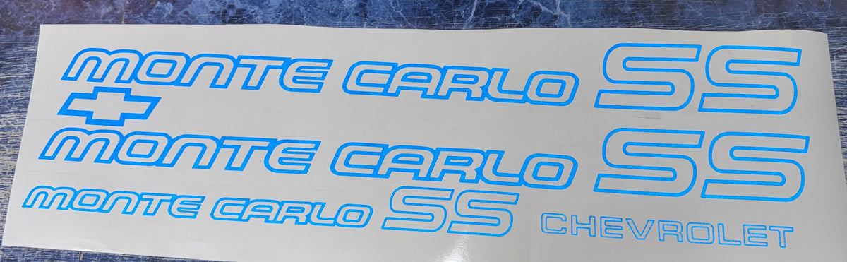 Chevrolet Monte Carlo SS Exterior Vinyl Decals