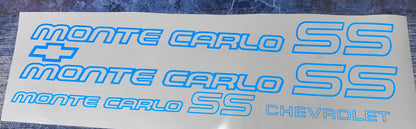 Chevrolet Monte Carlo SS Exterior Vinyl Decals