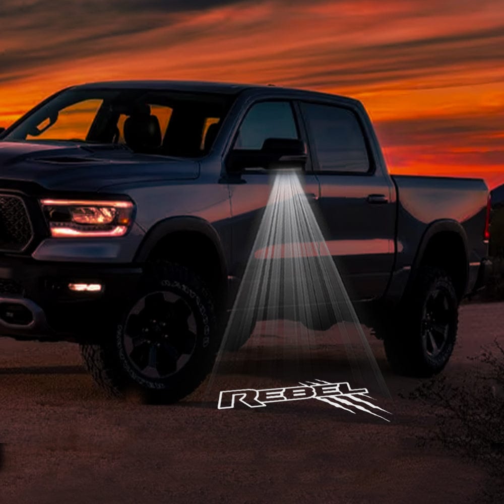 RAM 1500 3rd/4th/5th Gen Premium Side Wing Mirror Puddle Lights Various Designs 2002-2026