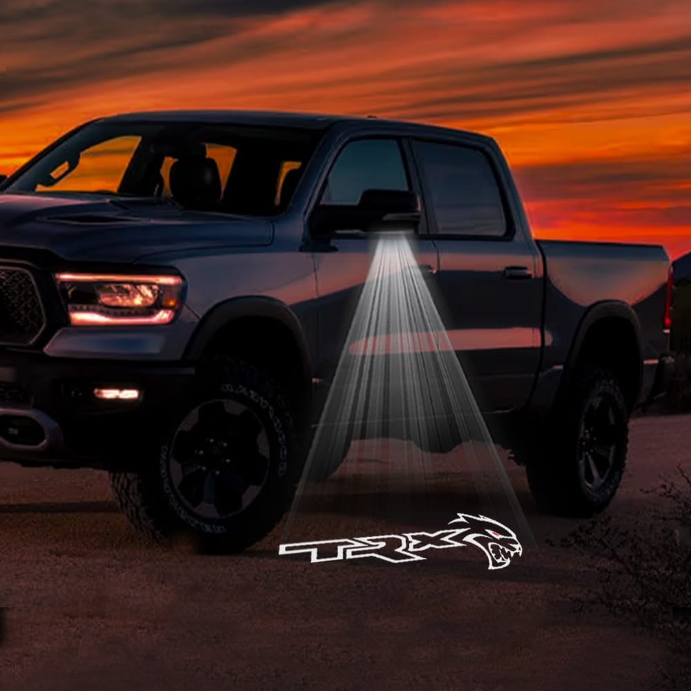 RAM 1500 3rd/4th/5th Gen Premium Side Wing Mirror Puddle Lights Various Designs 2002-2026