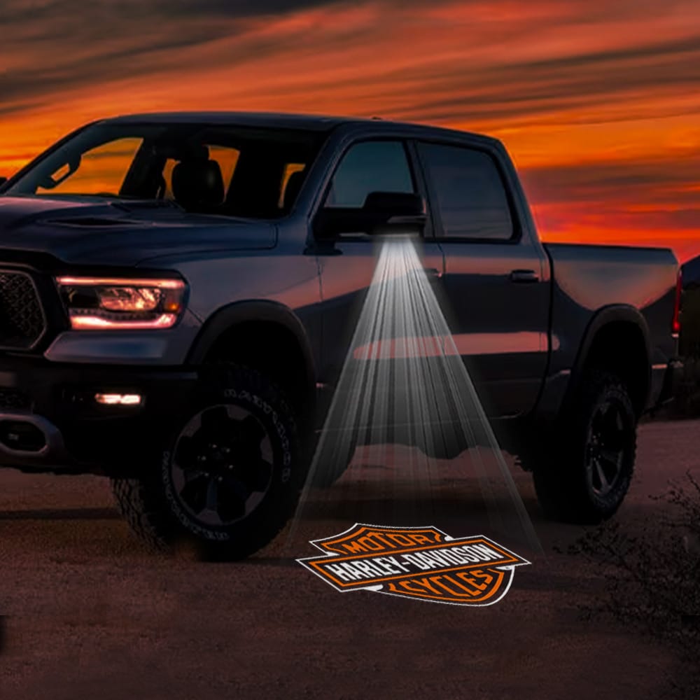 RAM 1500 3rd/4th/5th Gen Premium Side Wing Mirror Puddle Lights Various Designs 2002-2026