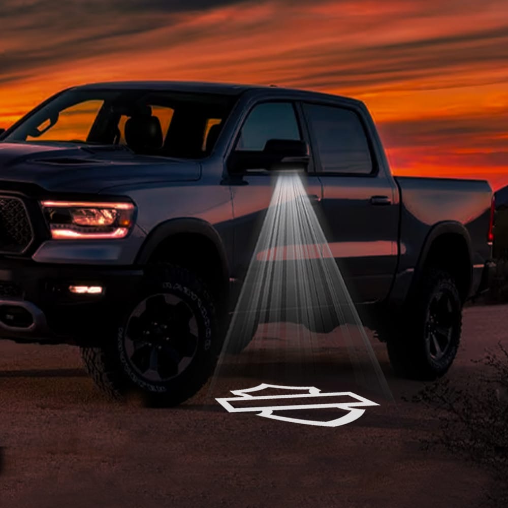 RAM 1500 3rd/4th/5th Gen Premium Side Wing Mirror Puddle Lights Various Designs 2002-2026