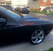Vinyl Decal Fits Challenger Dodge  Mopar Stickers Racing Stripes Unofficial Pair
