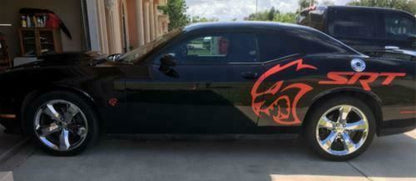 Cj3 vinyl Dodge Hellcat SRT Decal