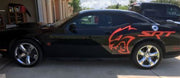 Cj3 vinyl Dodge Hellcat SRT Decal
