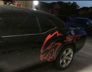 Cj3 vinyl Dodge Hellcat SRT Decal