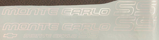 MONTE CARLO SS 85/86 Vinyl Decal 5pc Set *Style 1 Outline* *choose color
