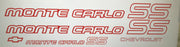 Chevrolet Monte Carlo SS Vinyl Decals