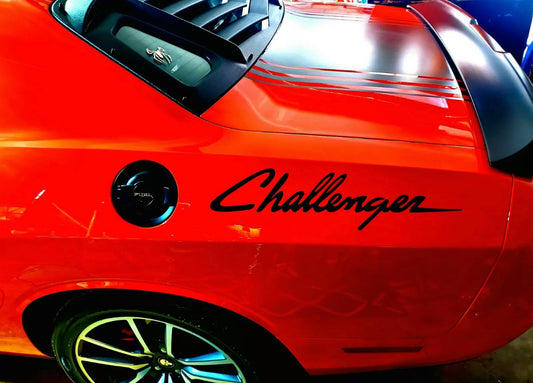 Cj3 Challenger Decal Dodge Mopar Side Stickers Racing Stripes Set of 2 Car Graphics (unofficial)